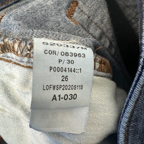 Loft Curvy Skinny Crop Jeans Size 2 Dark Wash Denim - Picture 7 of 9